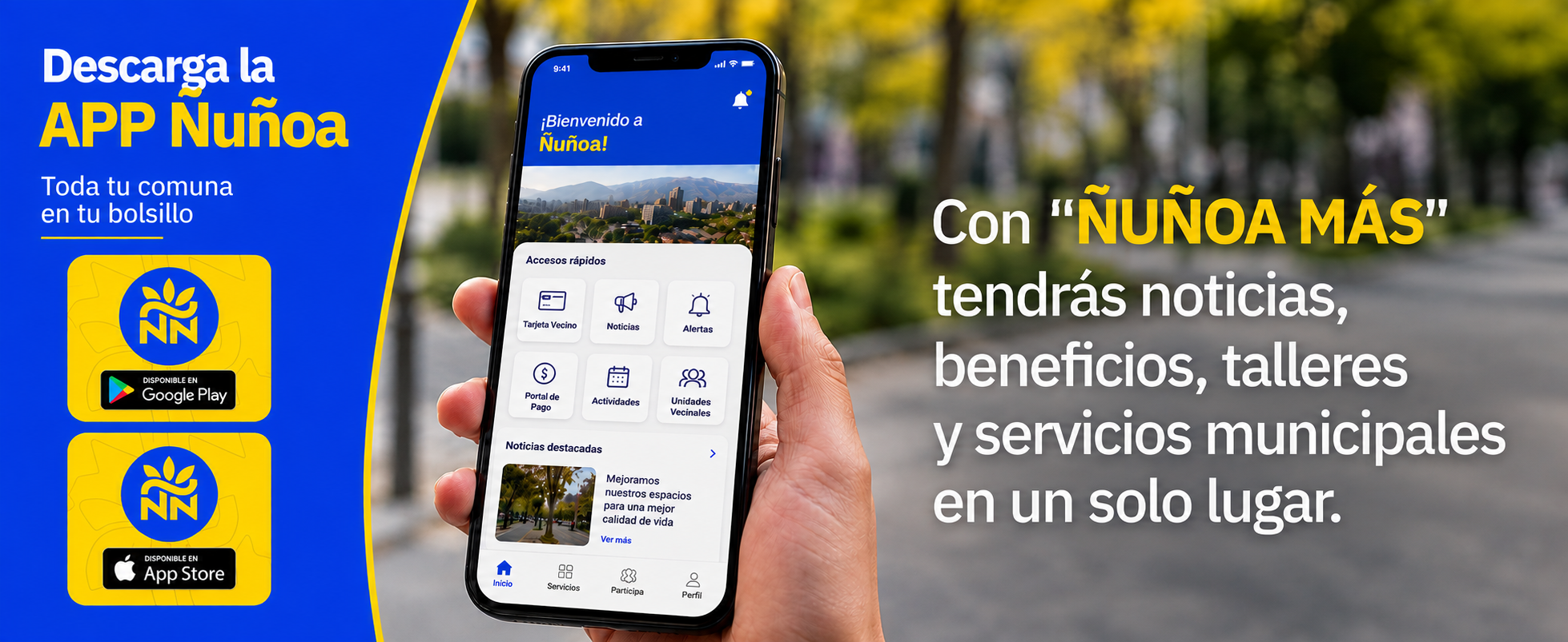 Descarga la APP Ñuñoa + 